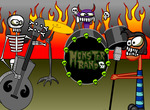 Memutar-musik-dengan-rakasa-band-rock